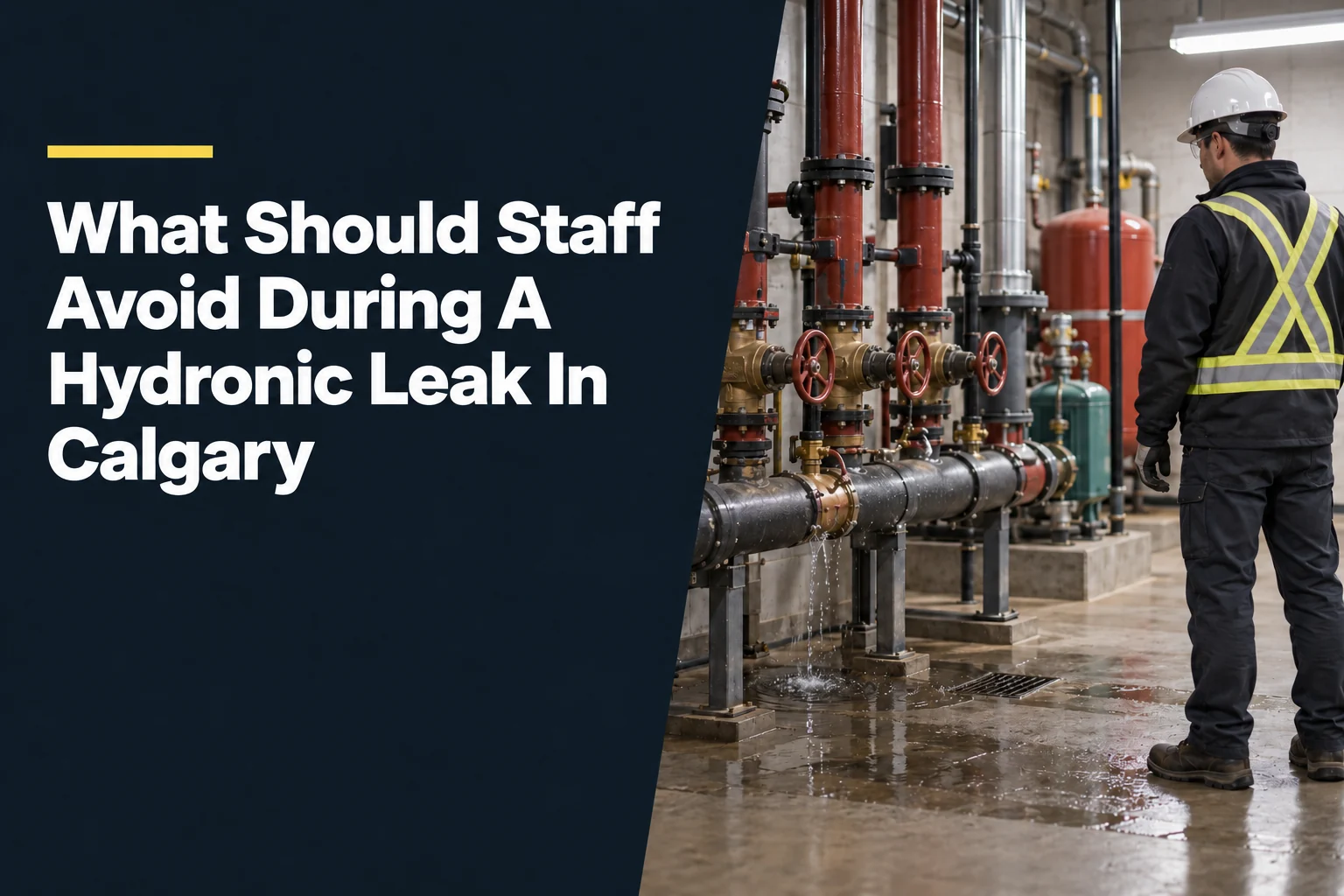 What Should Staff Avoid During A Hydronic Leak In Calgary?
