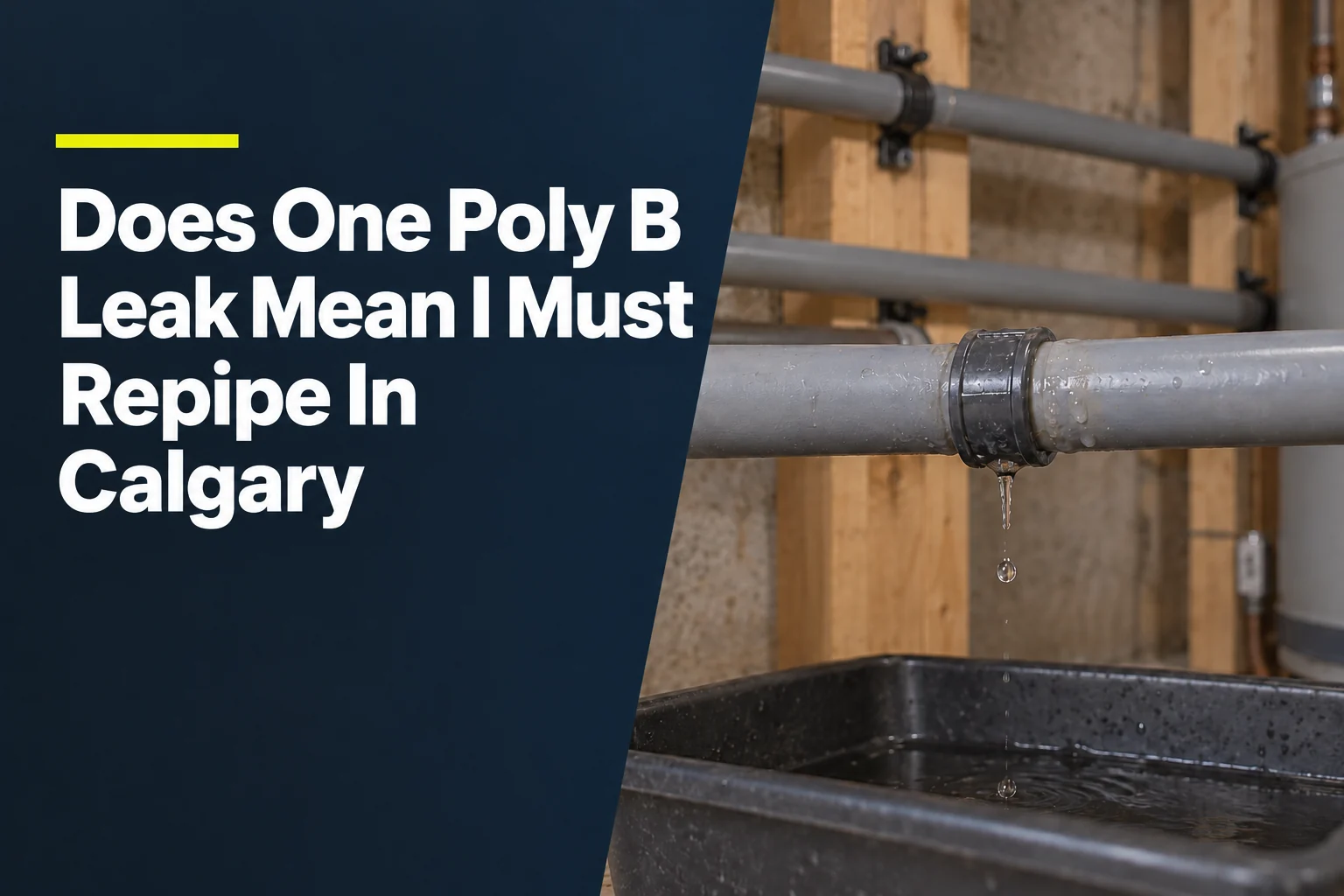 Does One Poly B Leak Mean I Must Repipe In Calgary?
