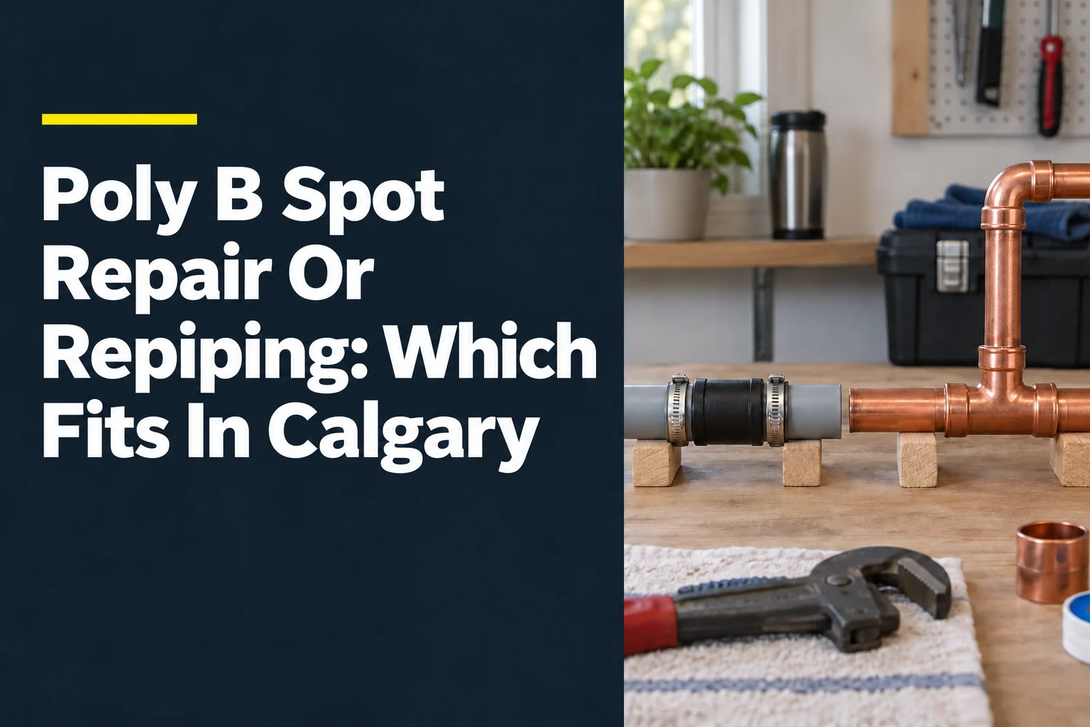 Poly B Spot Repair Or Repiping: Which Fits In Calgary?