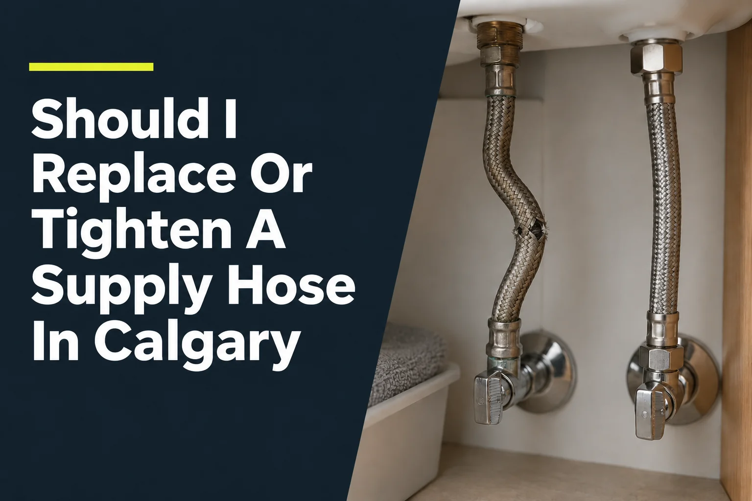 Should I Replace Or Tighten A Supply Hose In Calgary?