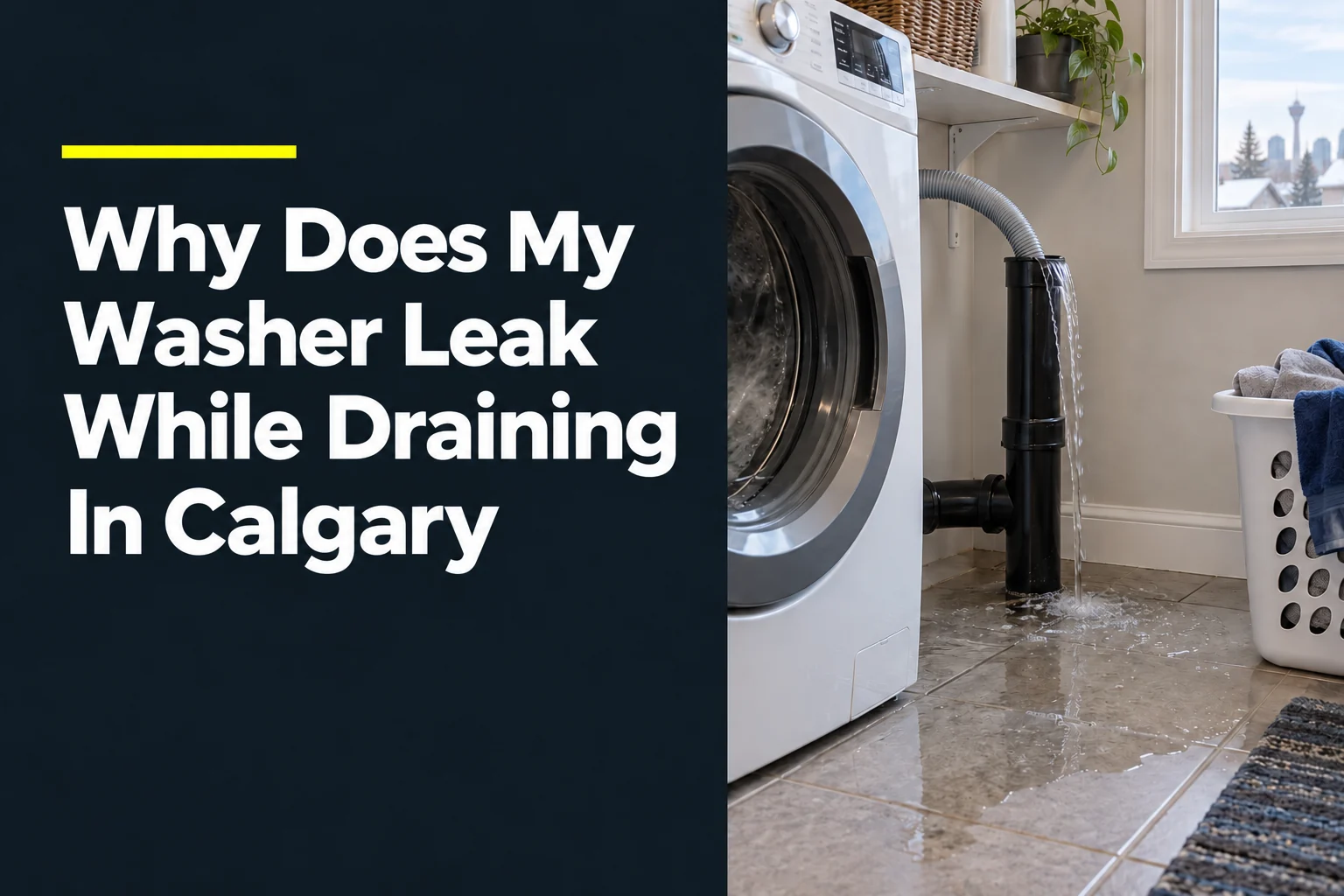 Why Does My Washer Leak While Draining In Calgary?