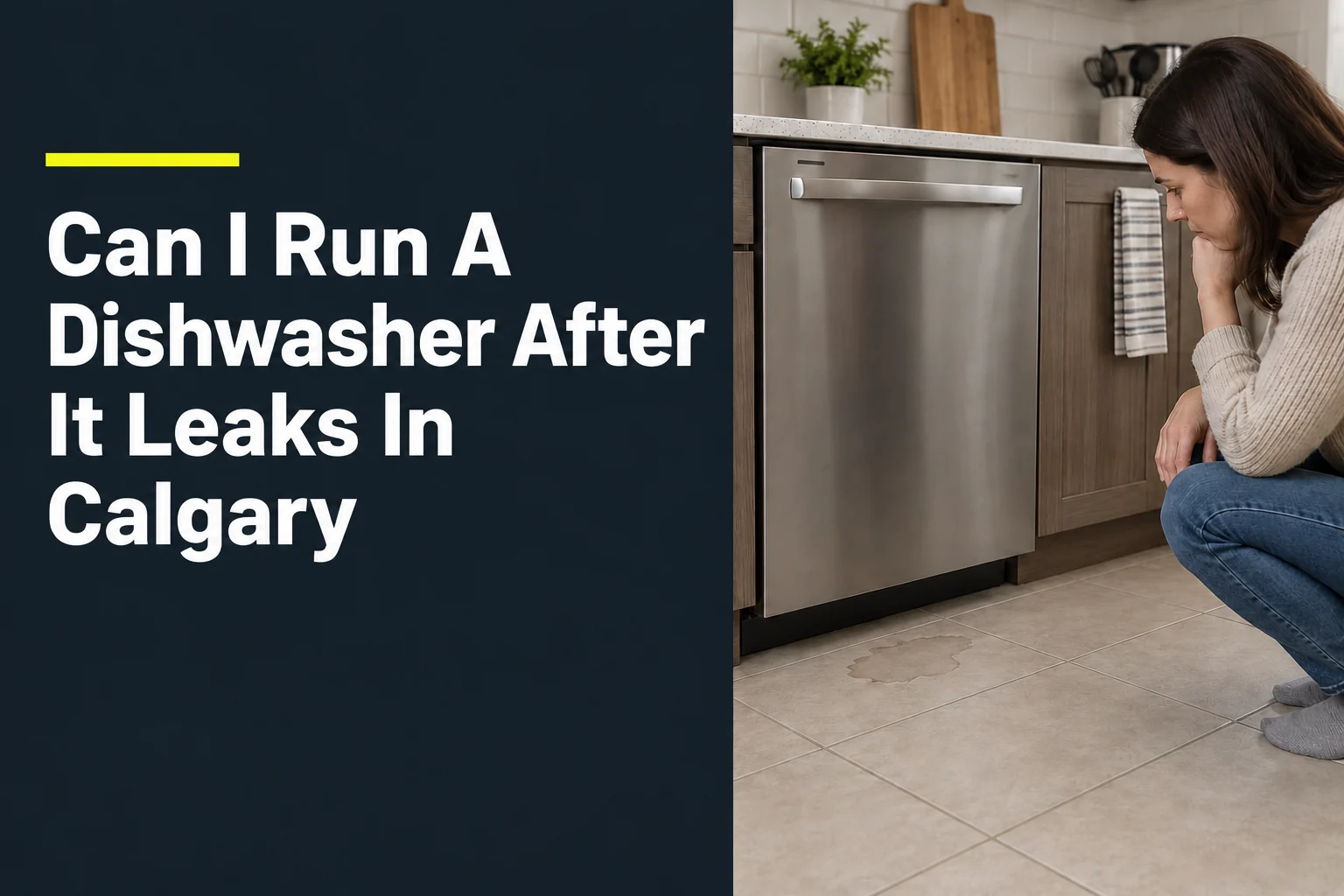 Can I Run A Dishwasher After It Leaks In Calgary?