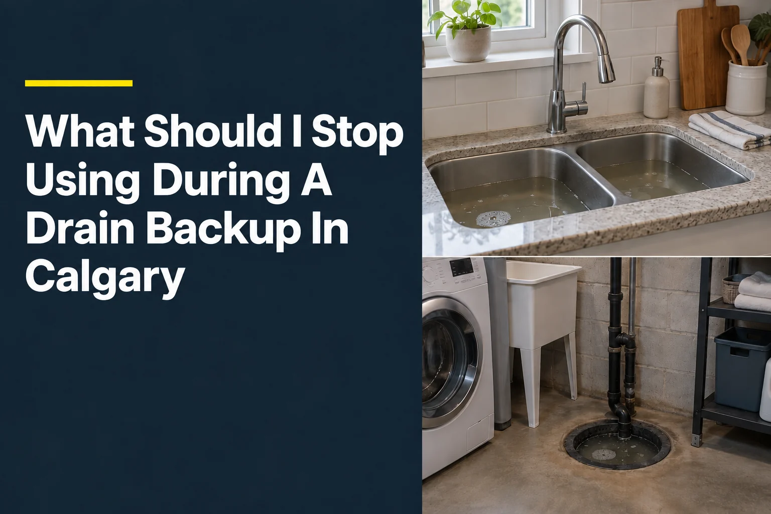 What Should I Stop Using During A Drain Backup In Calgary?