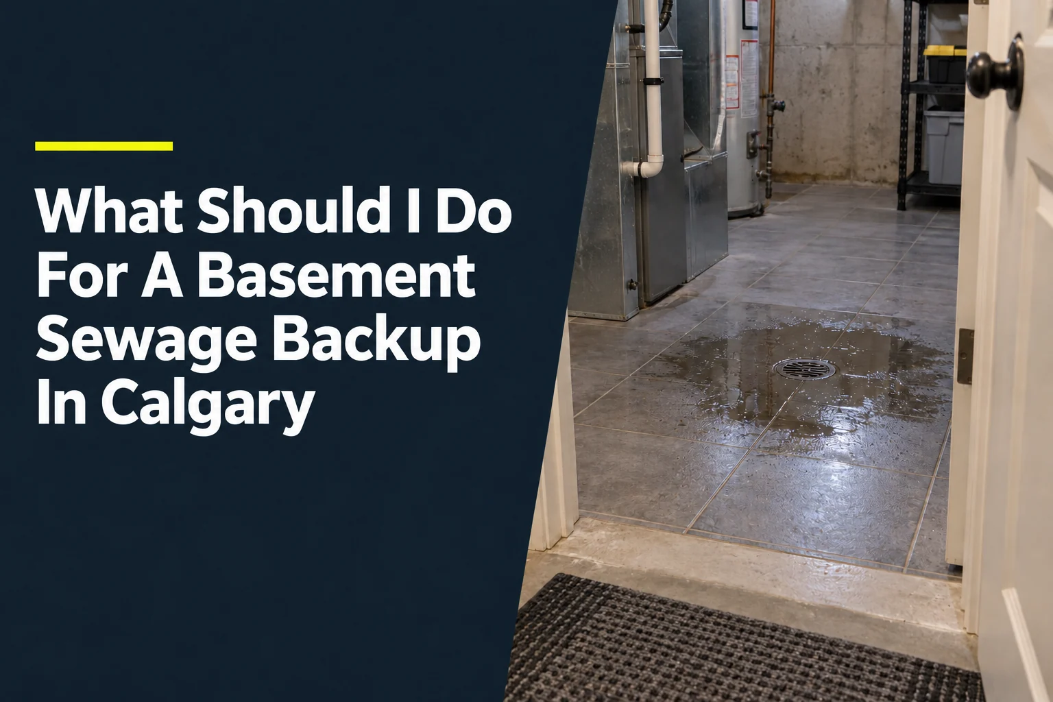 What Should I Do For A Basement Sewage Backup In Calgary?