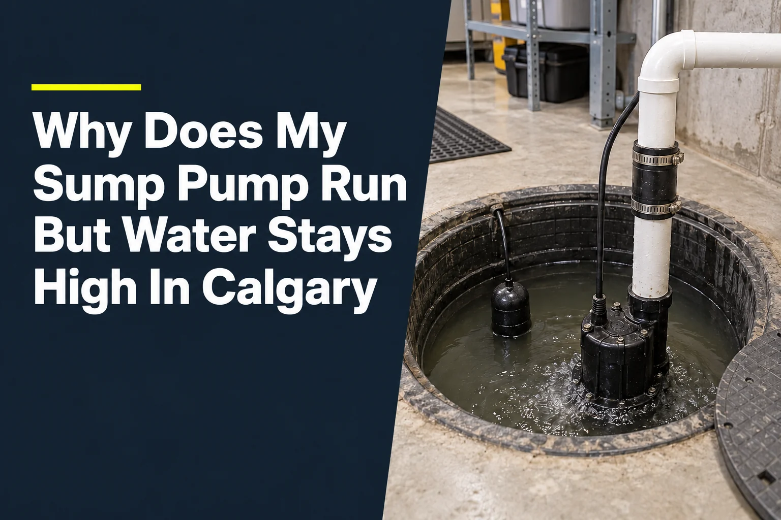 Why Does My Sump Pump Run But Water Stays High In Calgary?