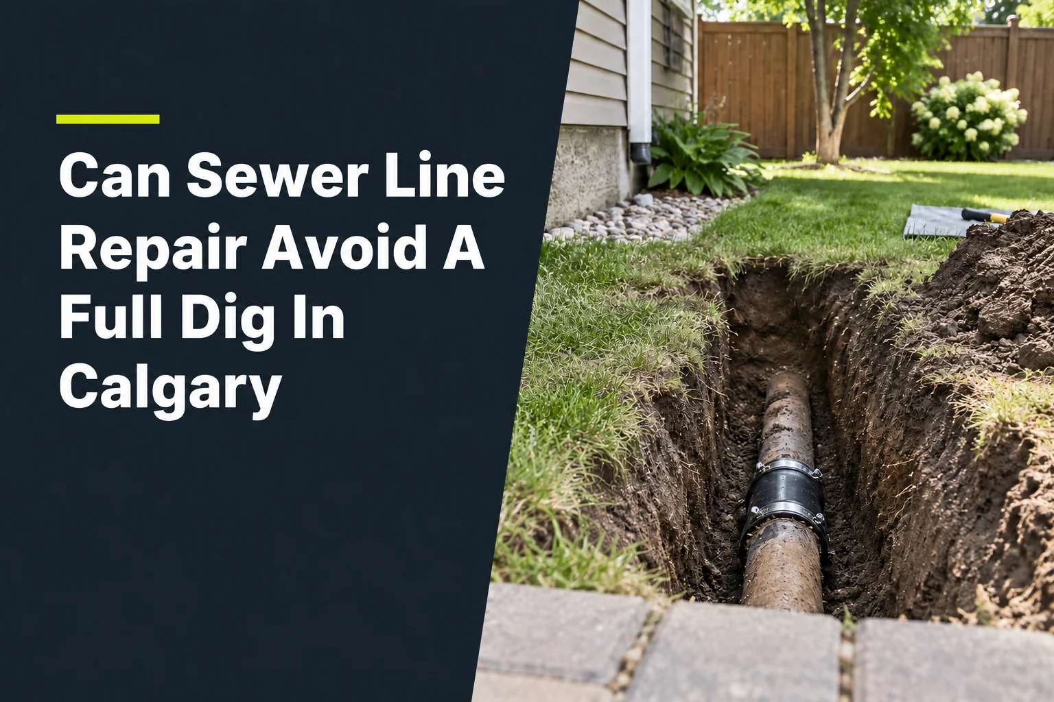 Can Sewer Line Repair Avoid A Full Dig In Calgary?