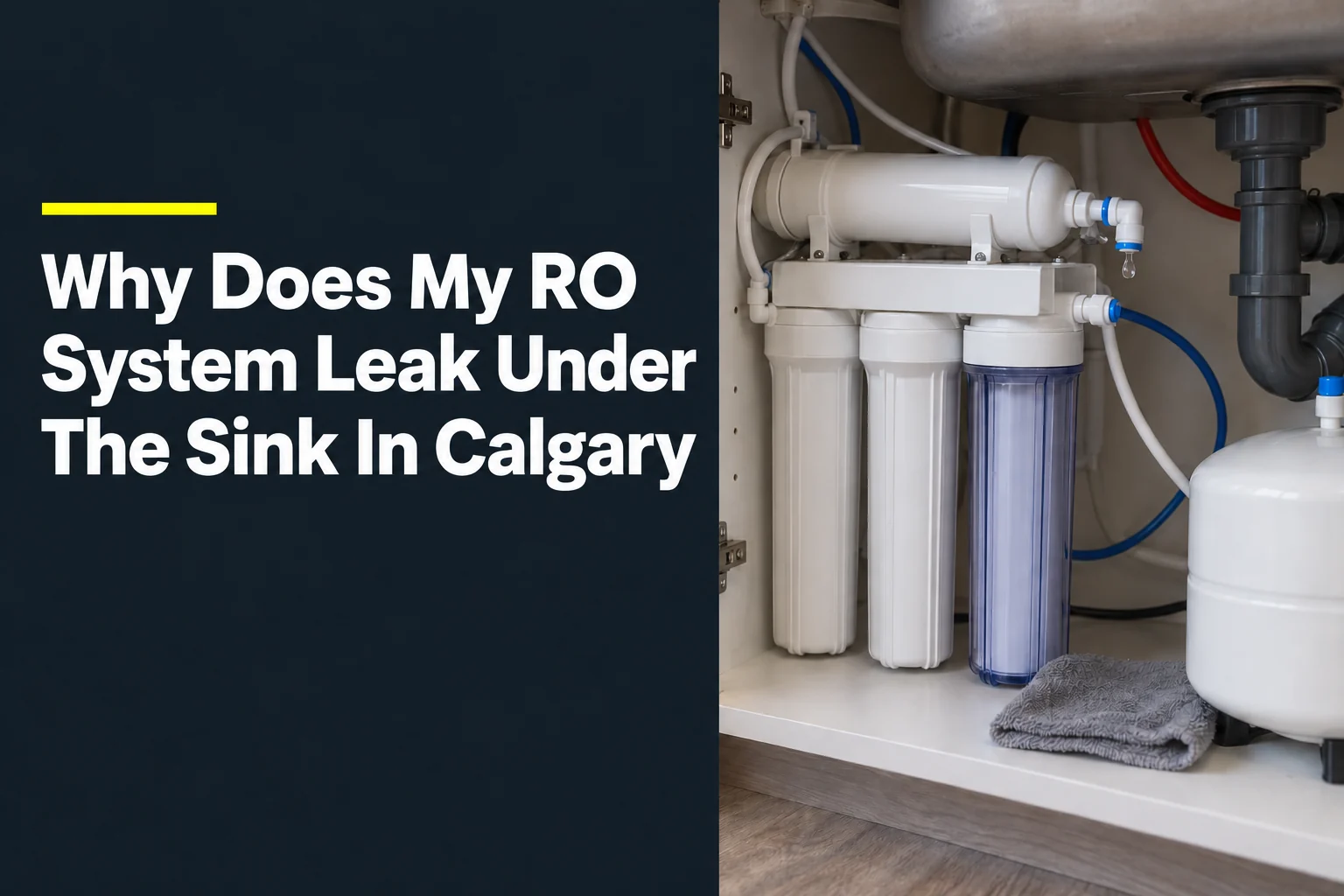 Why Does My RO System Leak Under The Sink In Calgary?