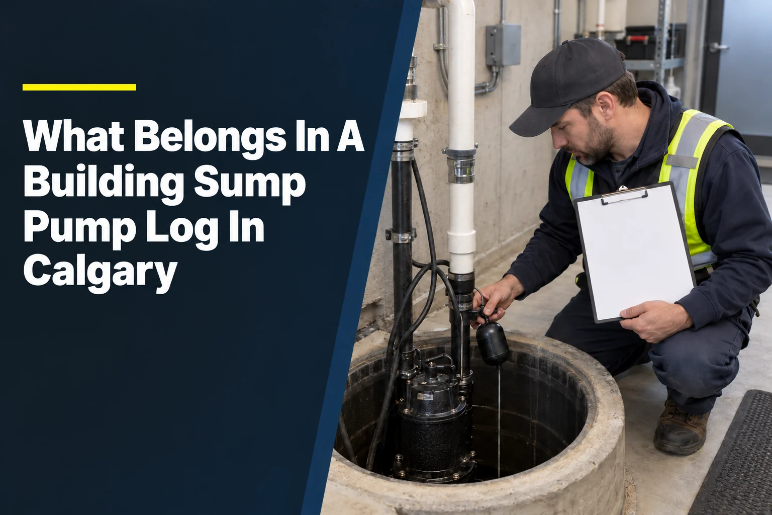 What Belongs In A Building Sump Pump Log In Calgary?
