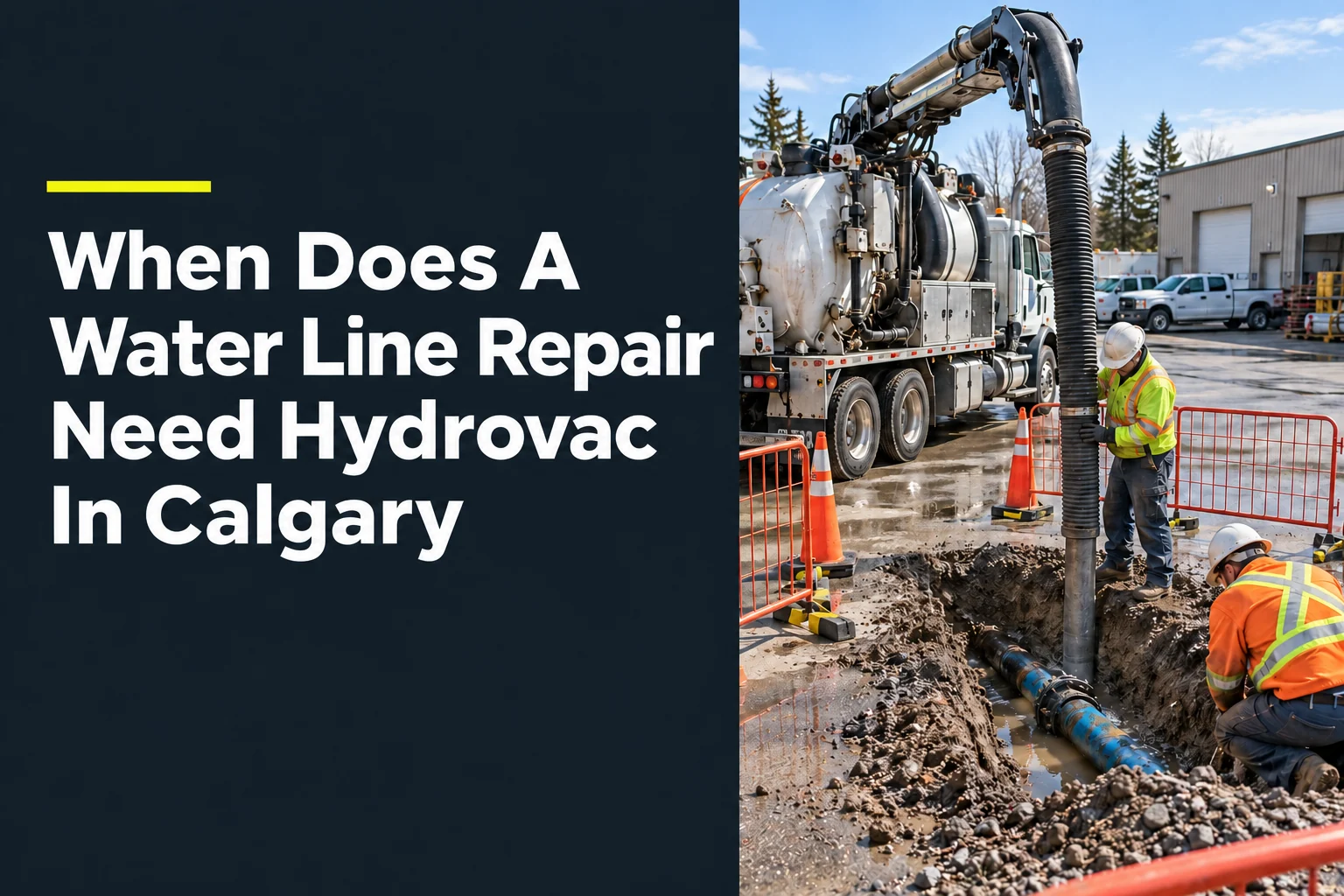 When Does A Water Line Repair Need Hydrovac In Calgary?