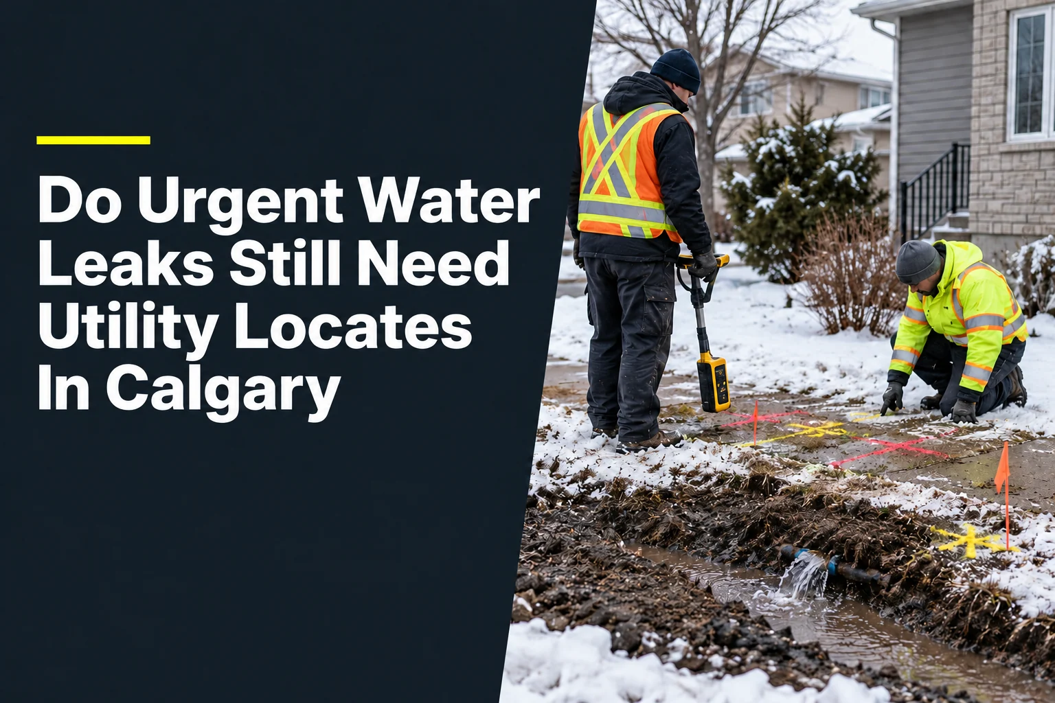 Do Urgent Water Leaks Still Need Utility Locates In Calgary?