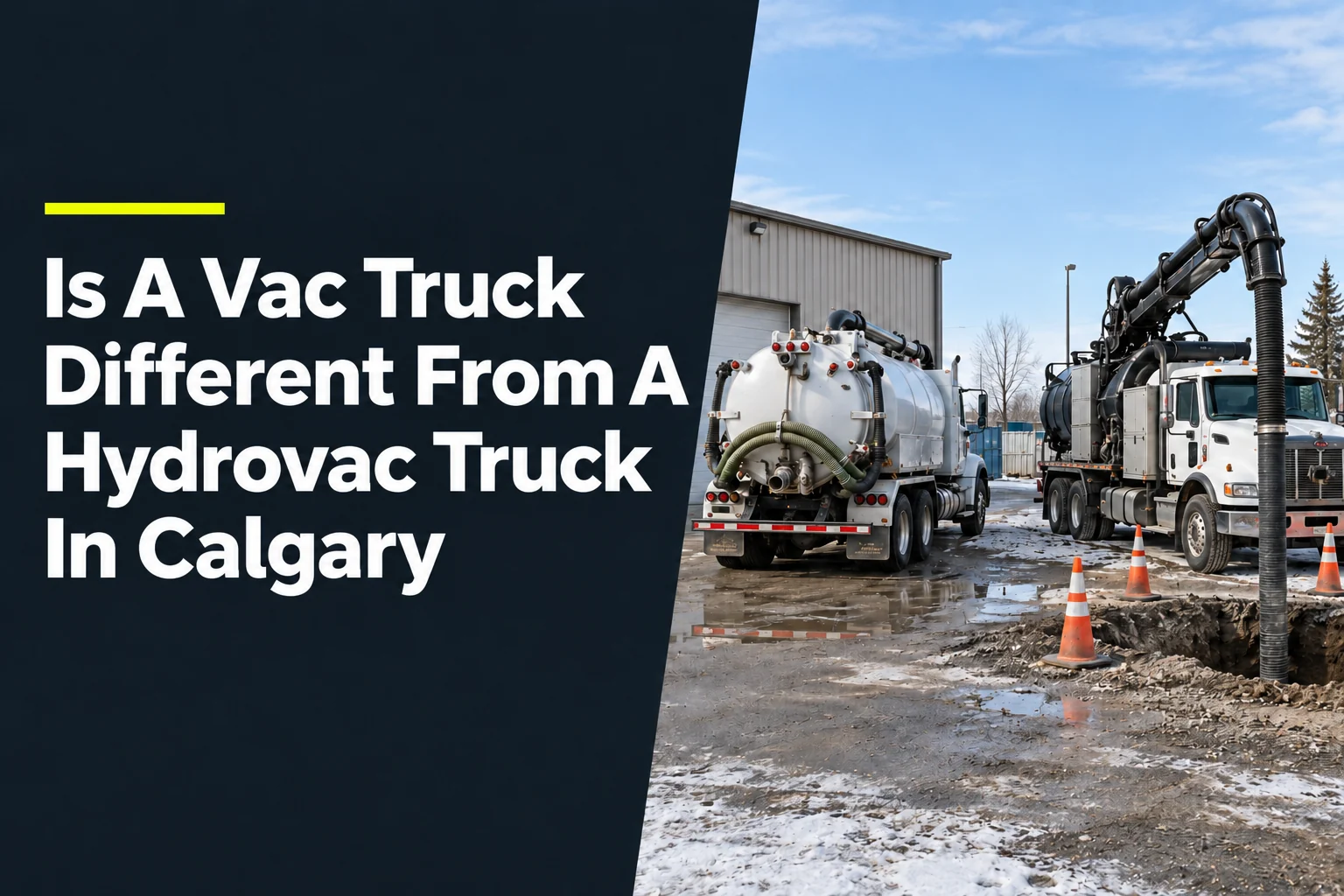 Is A Vac Truck Different From A Hydrovac Truck In Calgary?