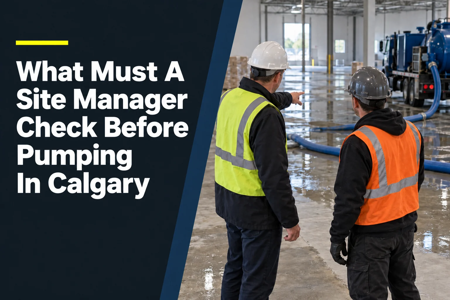 What Must A Site Manager Check Before Pumping In Calgary?