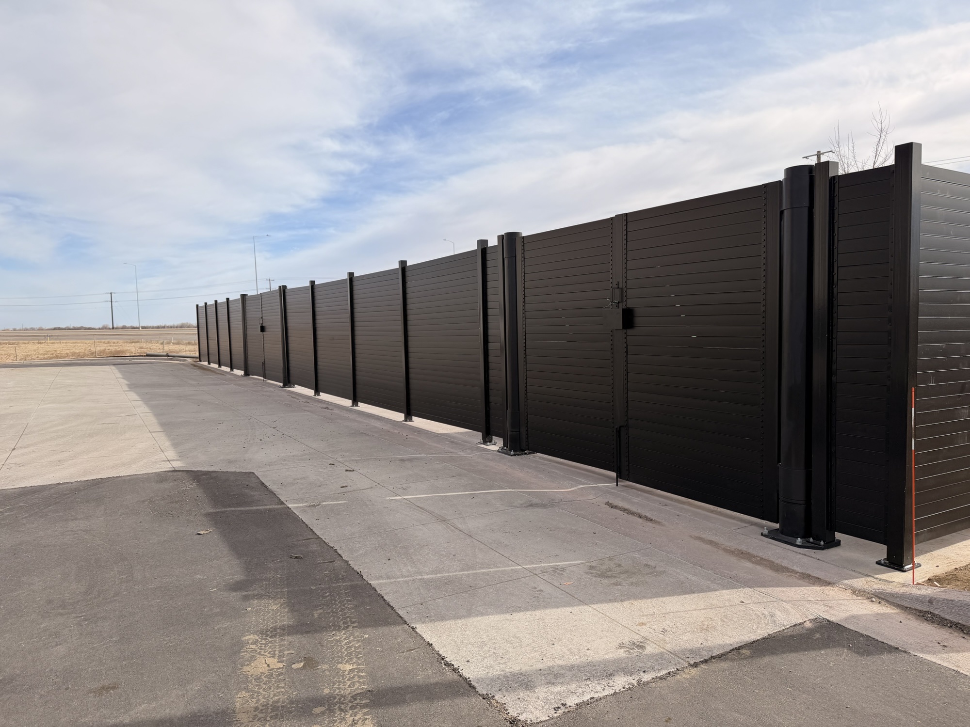 Tire and automotive service center · Tire storage enclosure