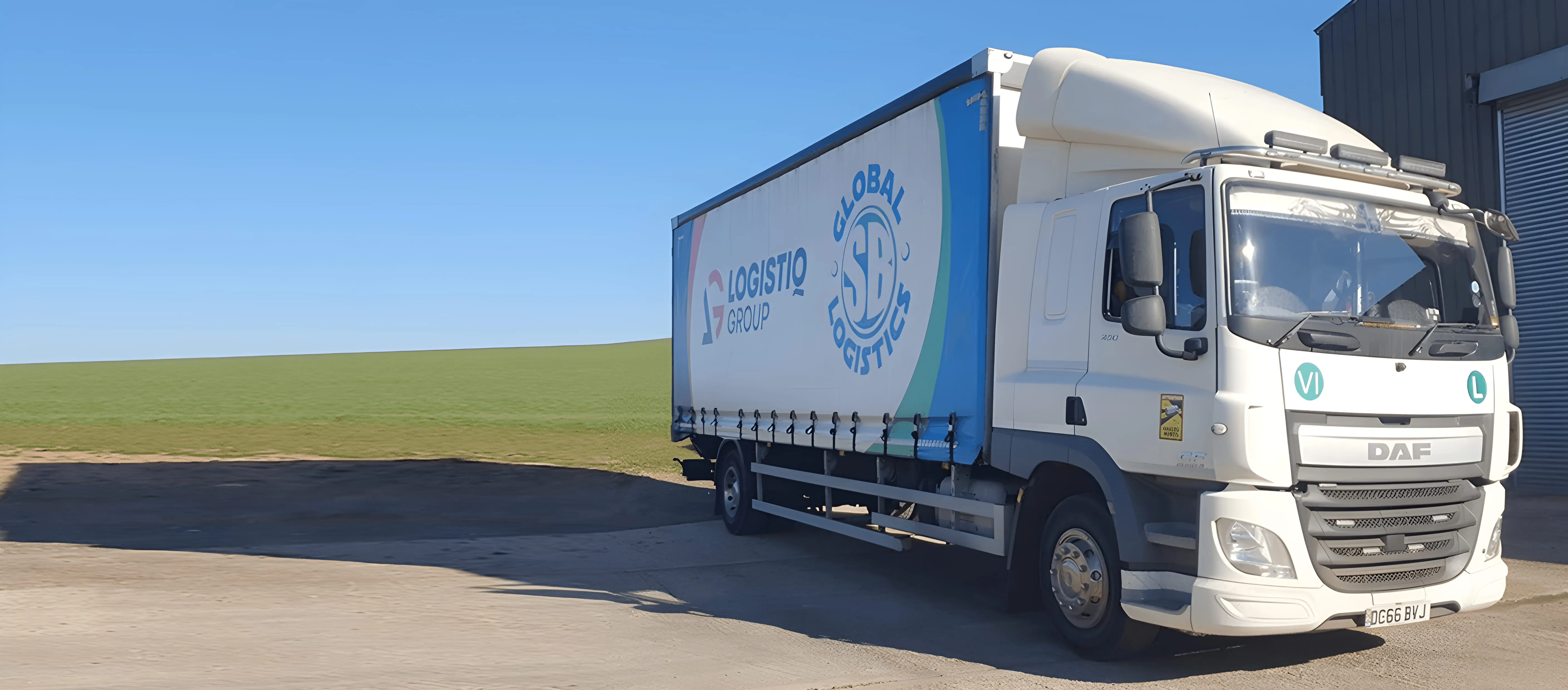 SB Global Logistics truck delivering exhibition and event freight