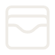 Icon of a calendar or schedule page with a wave-like line across the middle inside a rounded square border.