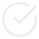 White check mark inside a white circle on a black background.