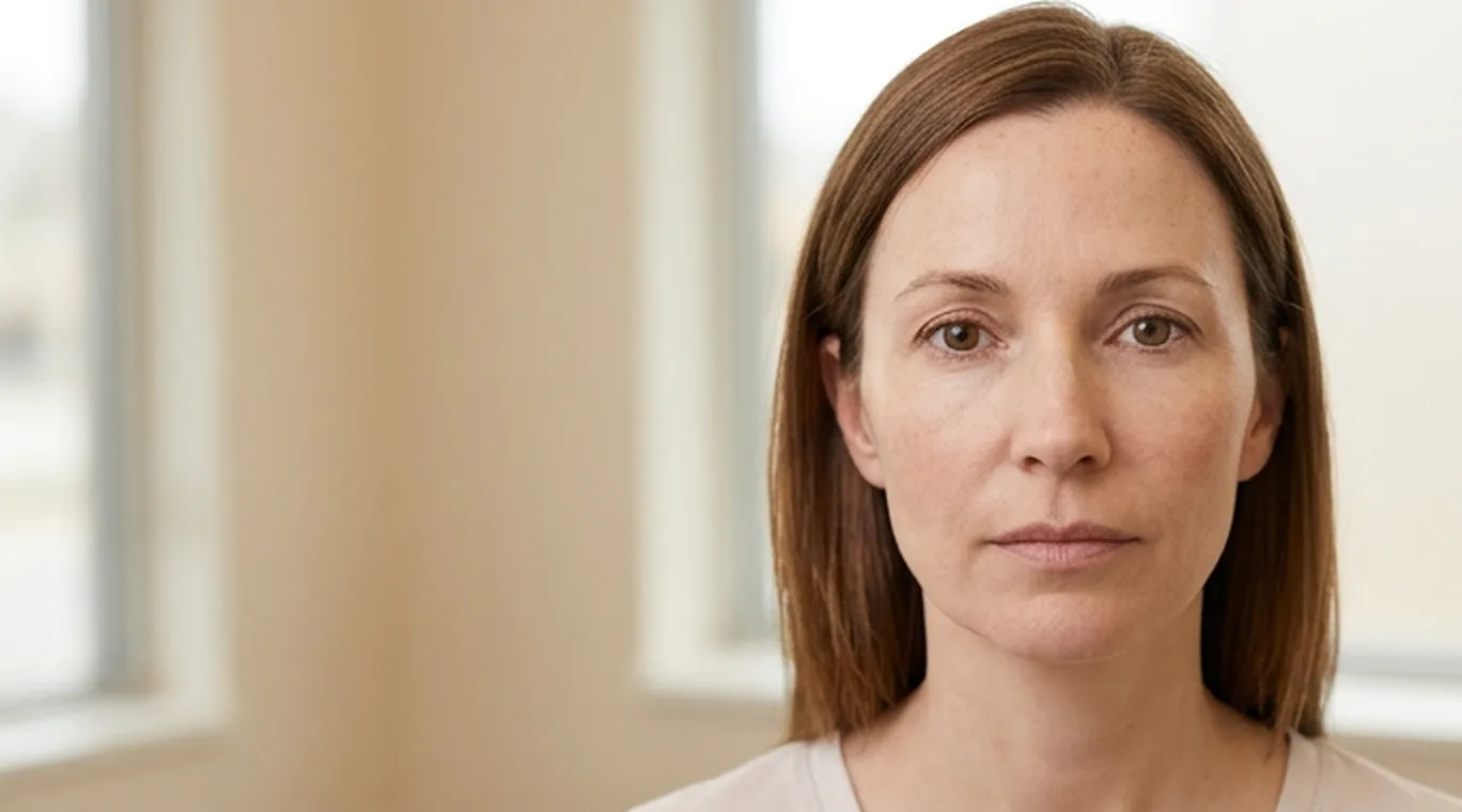 The same patient at month two, with sun spots clearly lighter after two IPL sessions