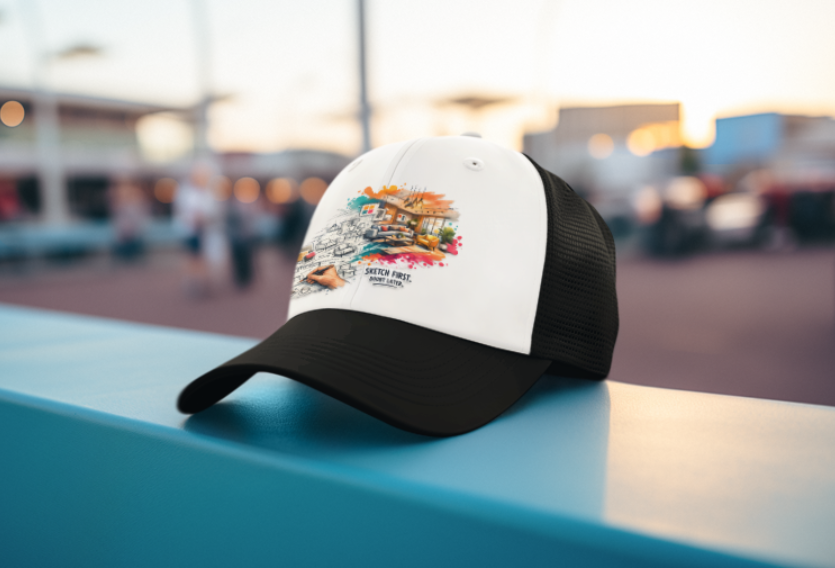 Driven by Design black trucker cap