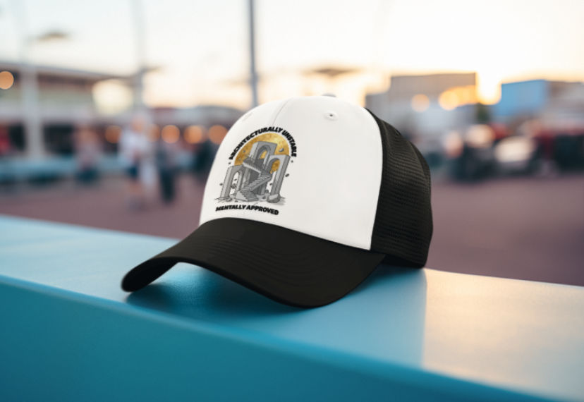 Driven by Design black trucker cap