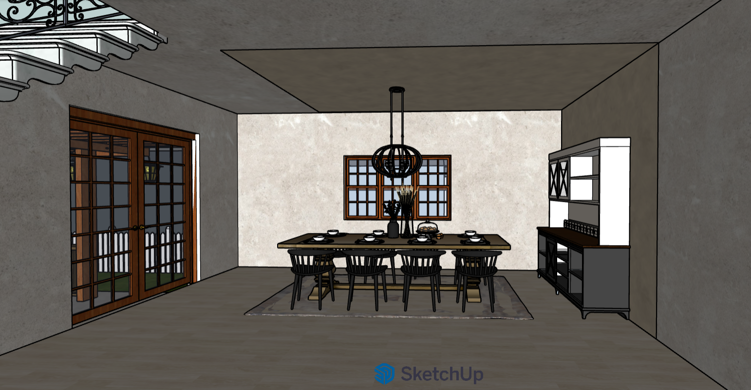 Early interior perspective