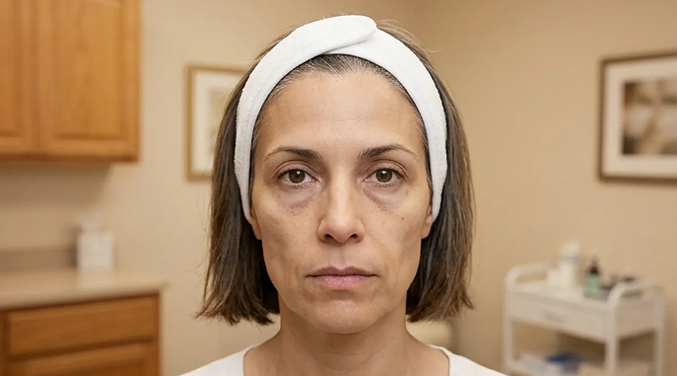 The patient on the treatment day