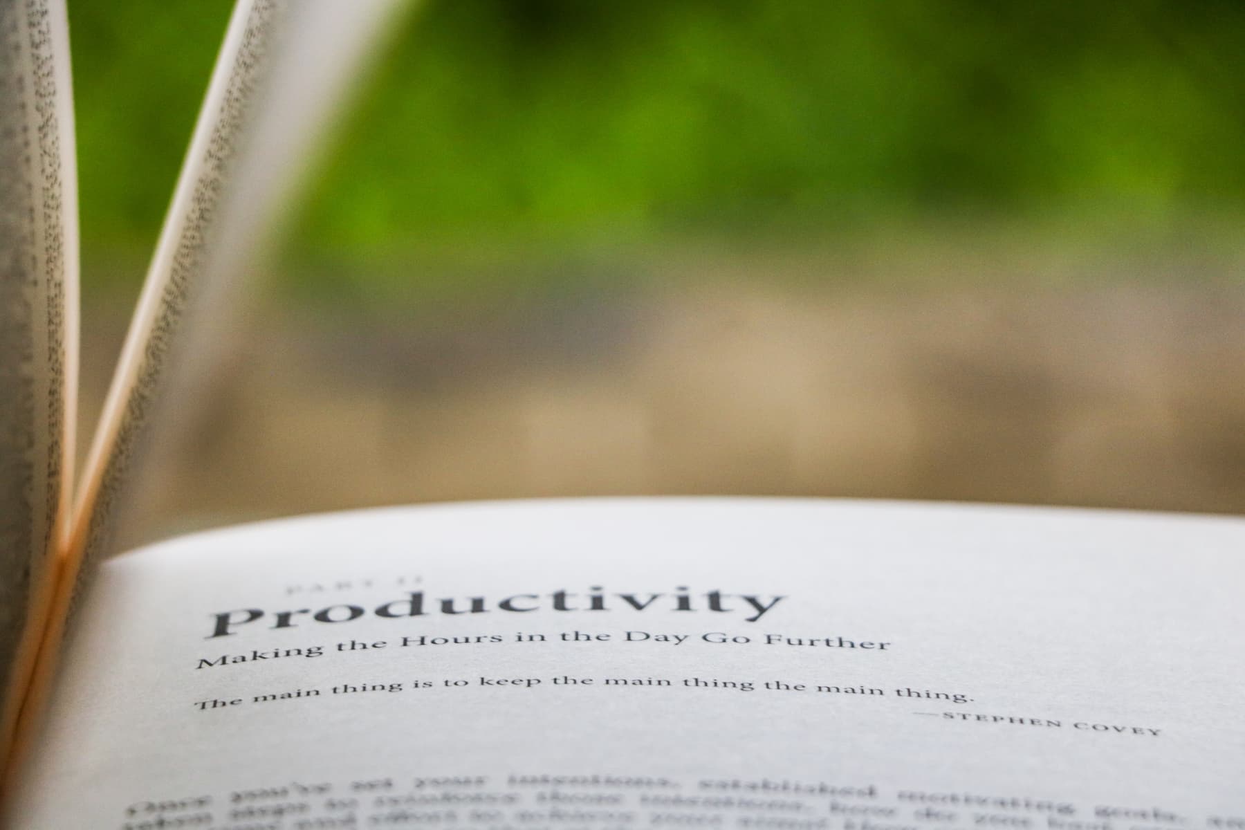Increase productivity