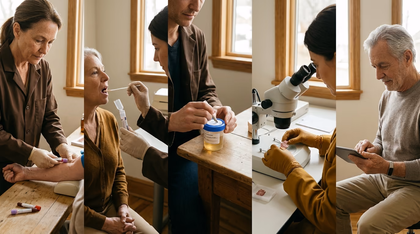 Aging Biomarkers by Sample Type: Blood, Saliva, Urine, Tissue, and Wearables