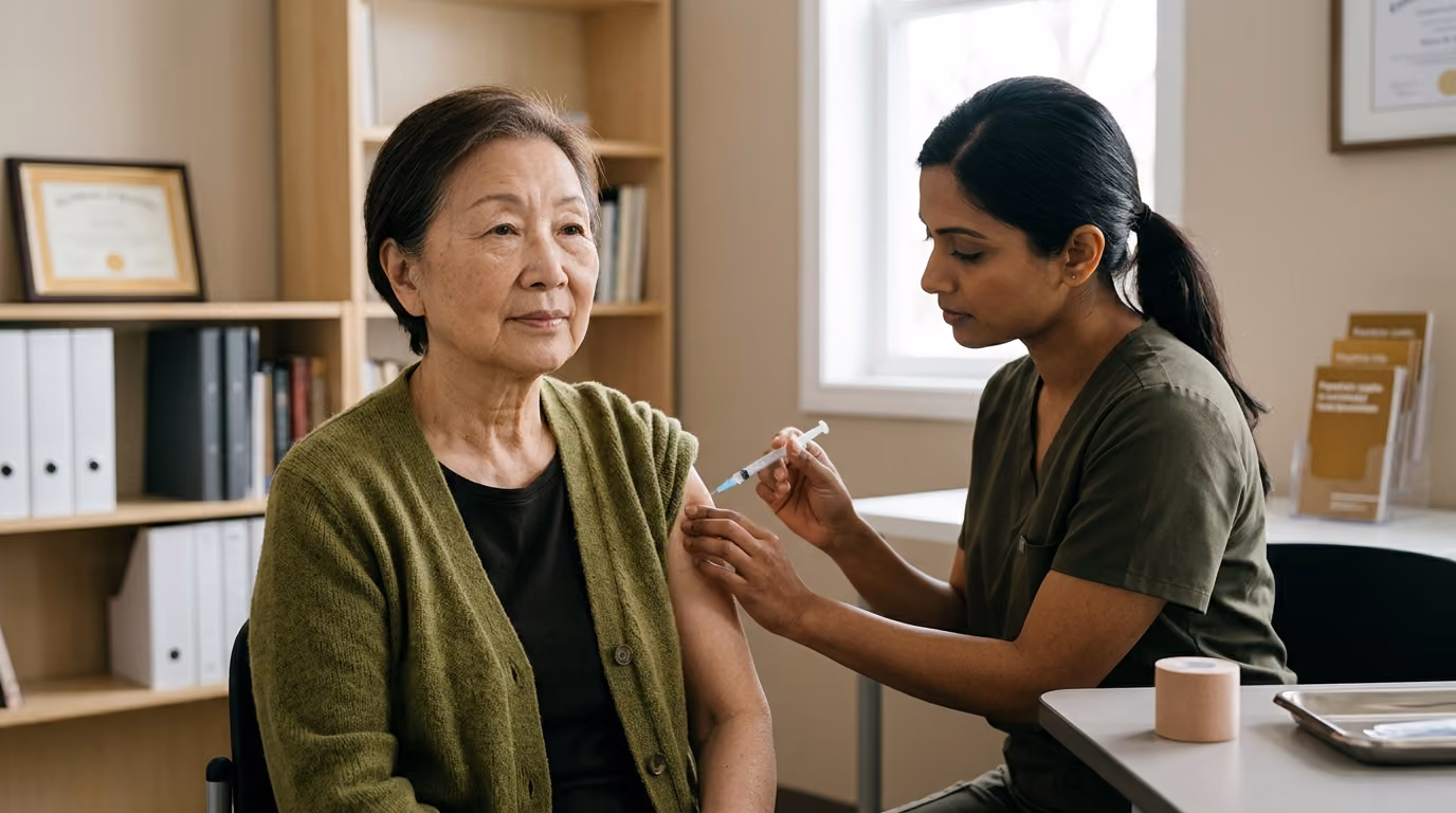 Vaccination and Healthy Aging: How Immunization Protects Across Adulthood