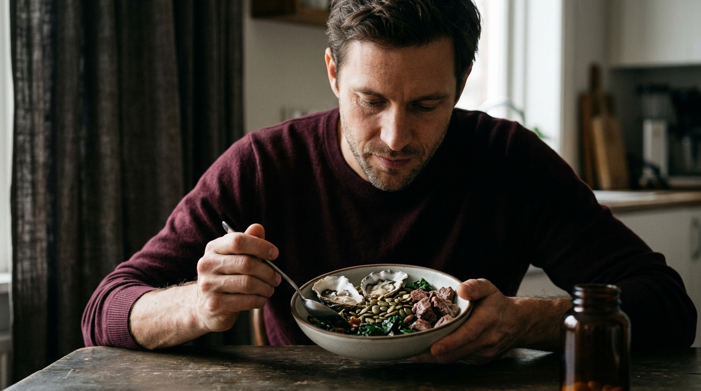 Zinc and Testosterone: Deficiency, Food Sources, and Supplement Safety