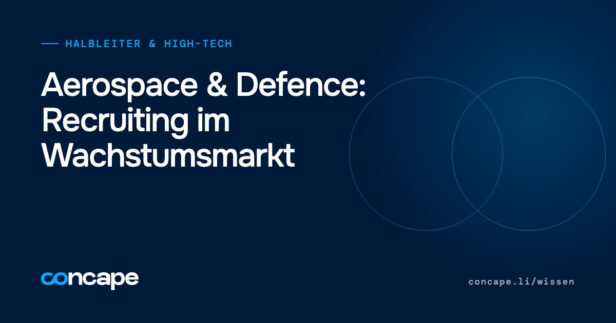 Titelgrafik: Aerospace und Defence – Ingenieur-Recruiting in der Schweiz