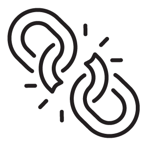 Icon of chain breaking
