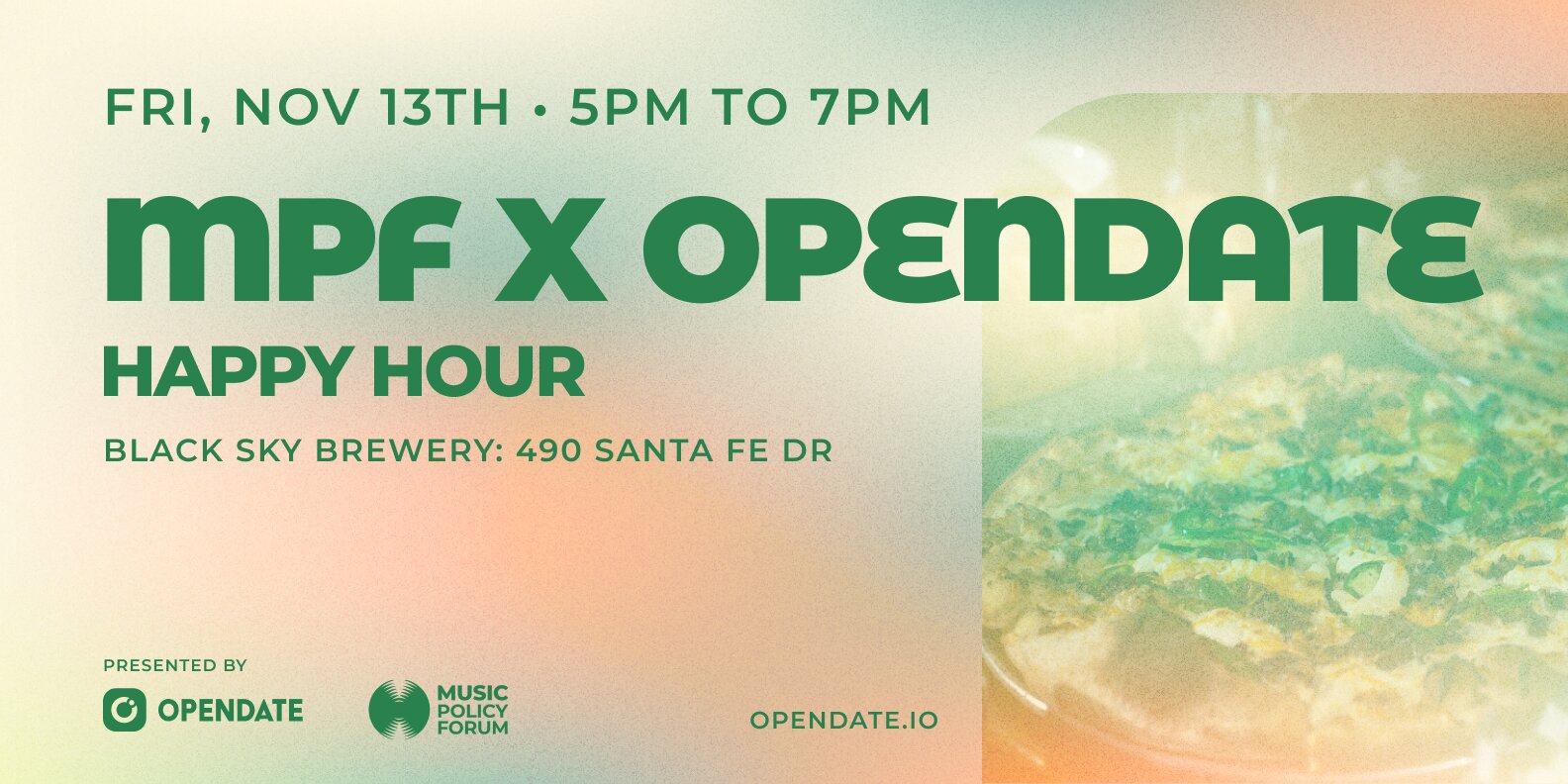 Music Policy Forum x Opendate Happy Hour