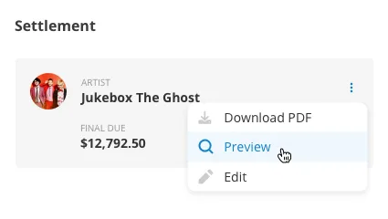 Dashboard mockup