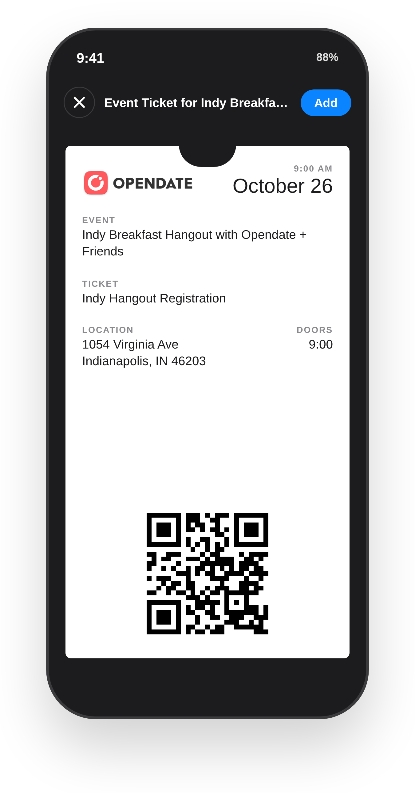 iPhone mockup