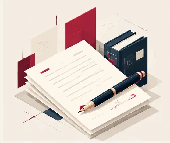 Illustration : dossier juridique et stylo