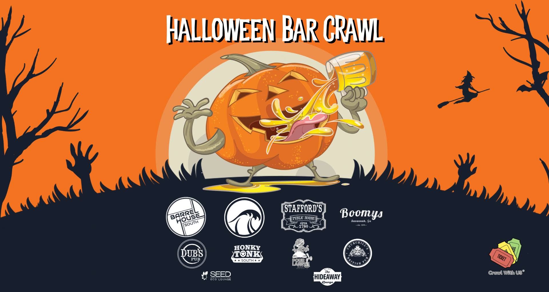 Savannah Halloween Bar Crawl 2026