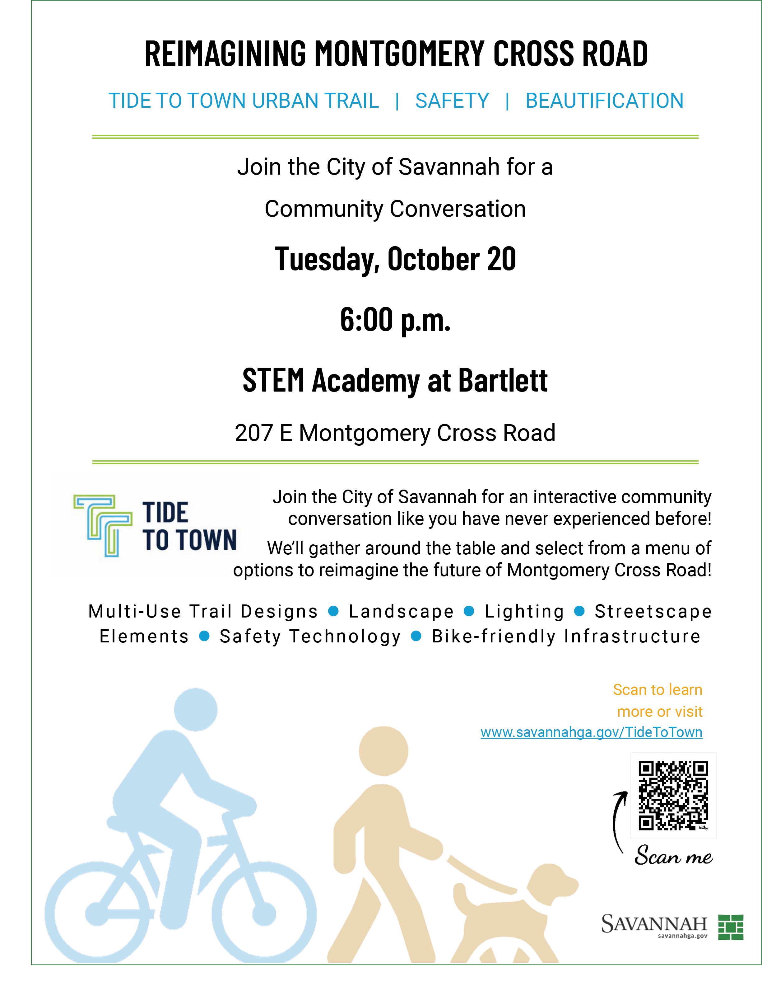 Savannah Seeks Input on a New Trail Along Montgomery Cross Road
