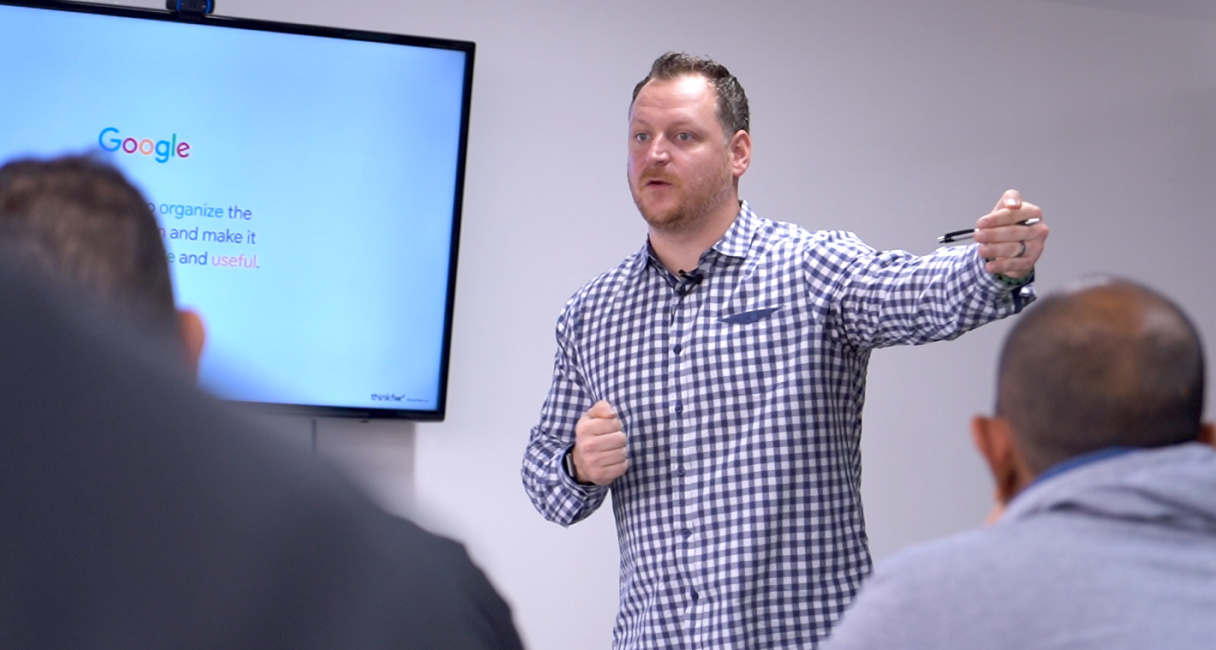 Pete Sena leading a session