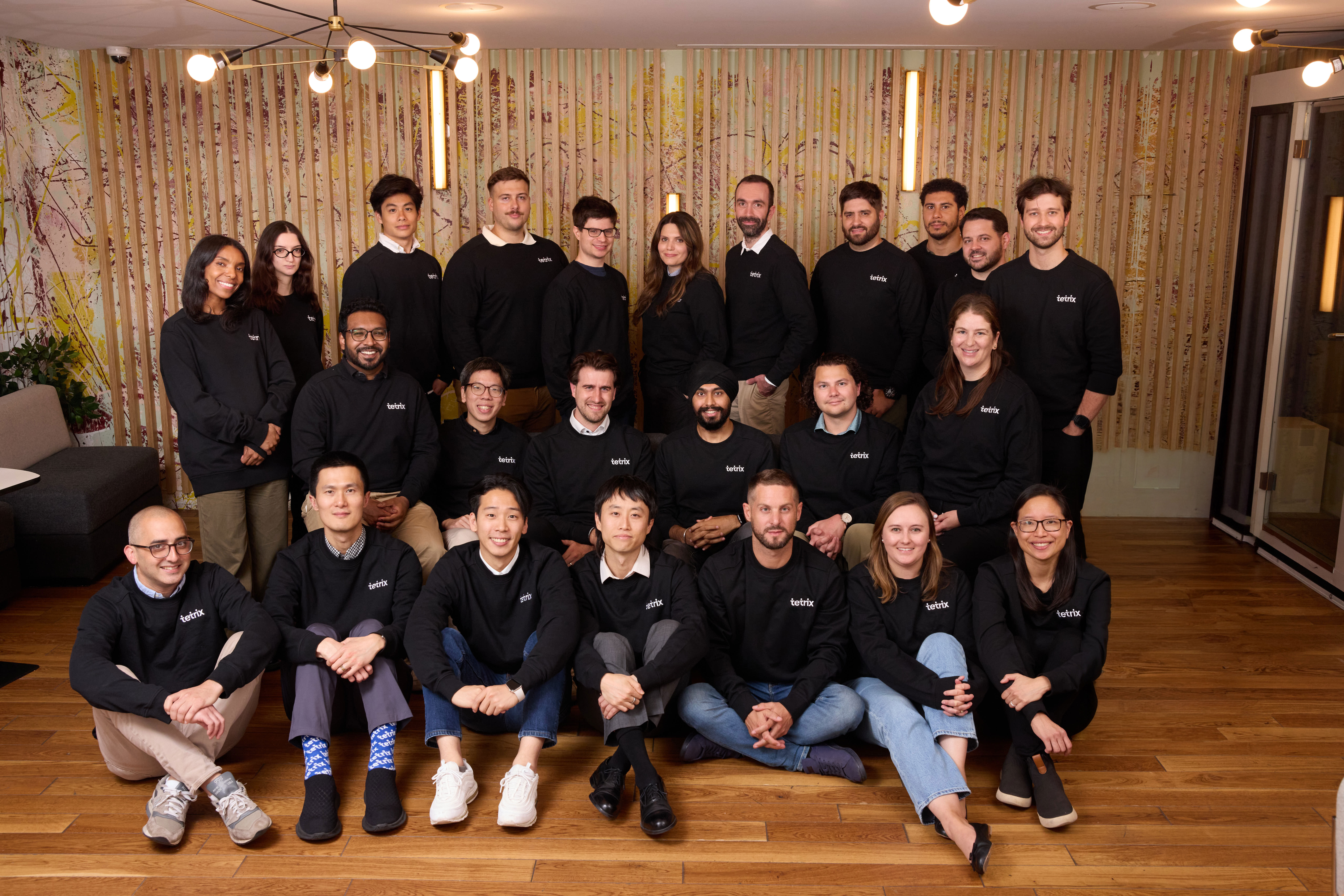 The Tetrix team together in the office