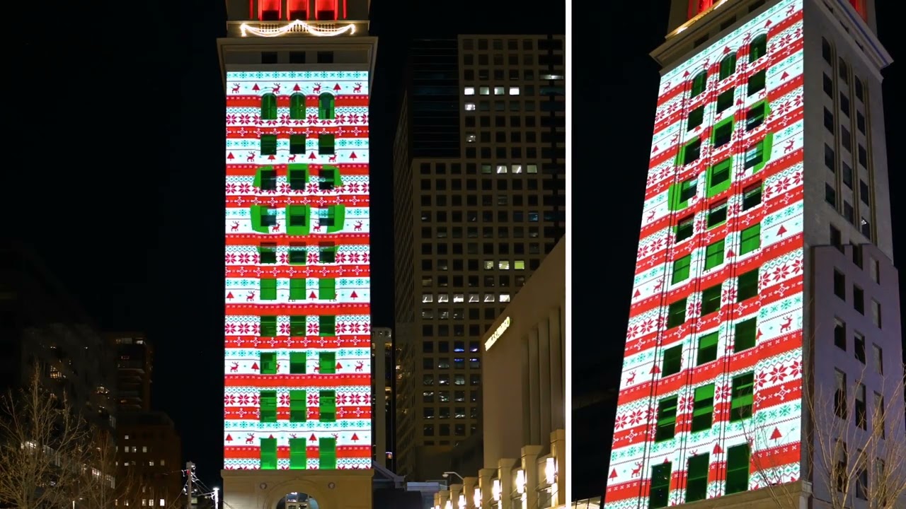 Facade Fantasia at the Daniels & Fisher Clocktower