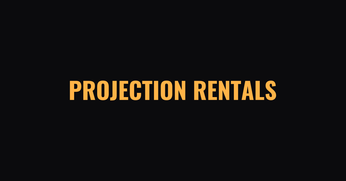 Projection Mapping Rentals