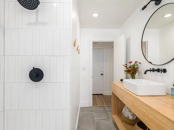 Renovated bathroom interior