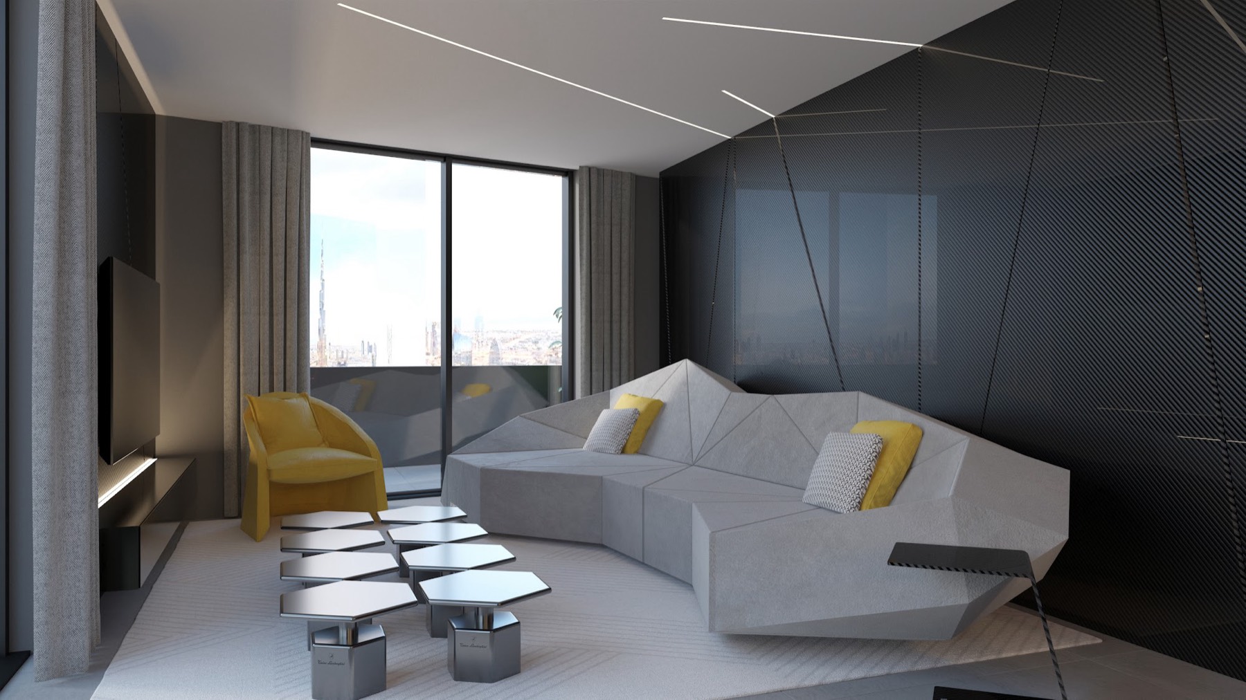 Tonino Lamborghini Residences: living room