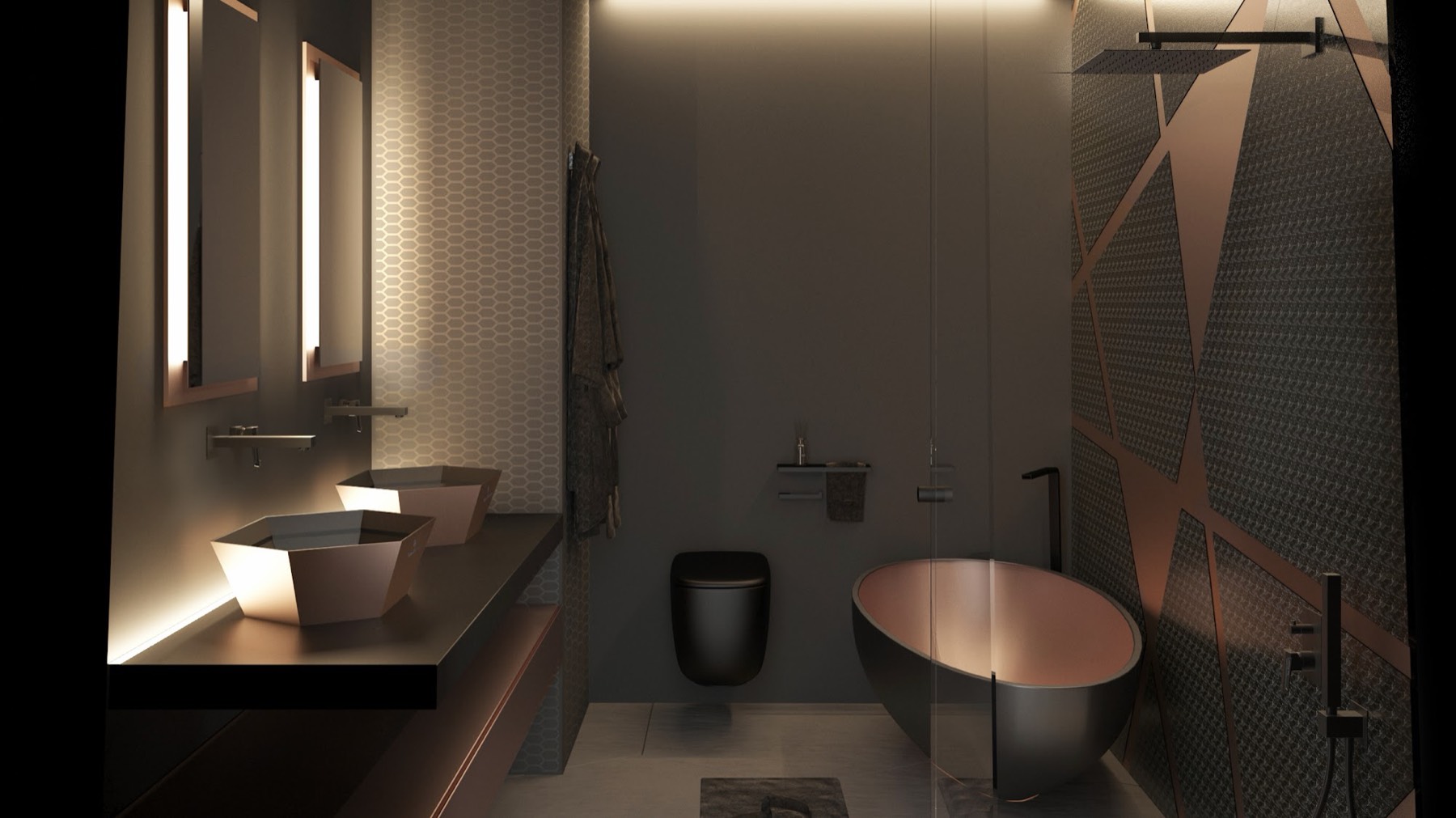 Tonino Lamborghini Residences: master bathroom