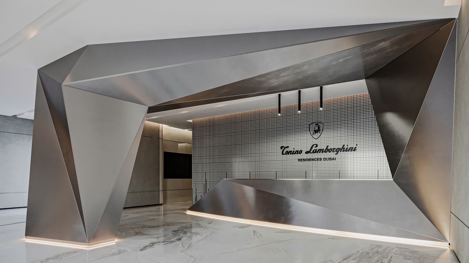 The Tonino Lamborghini arrival lobby and reception