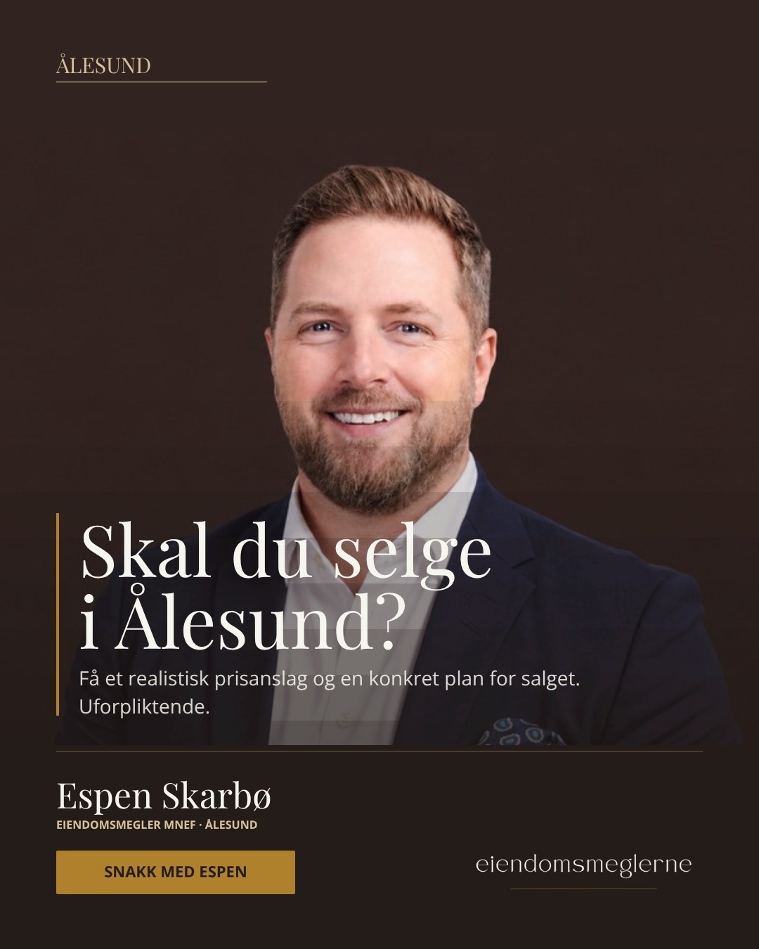 Annonse i Espen Skarbøs navn til boligeiere i Ålesund