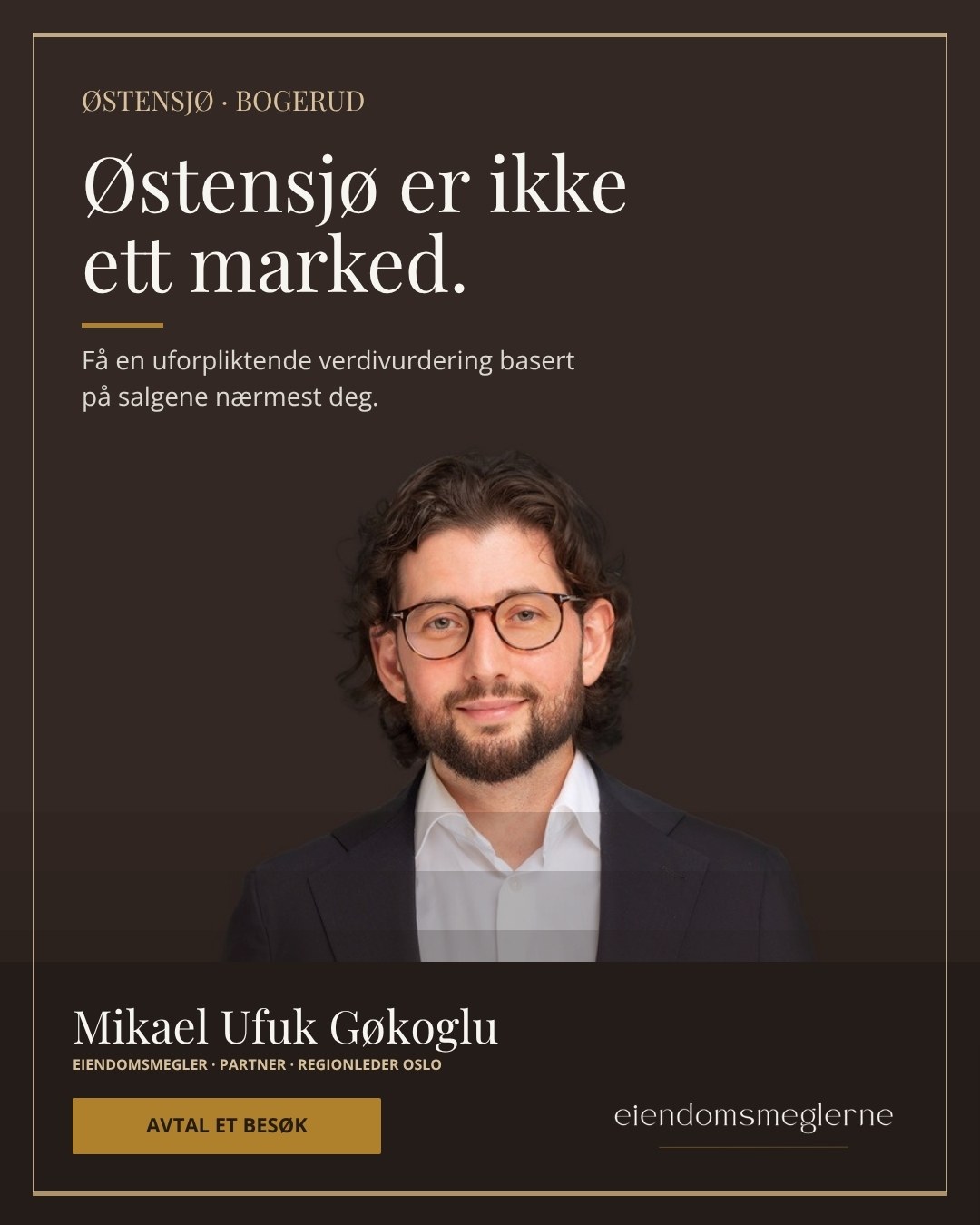 Annonse i Mikael Ufuk Gøkoglus navn til boligeiere på Østensjø og Bogerud