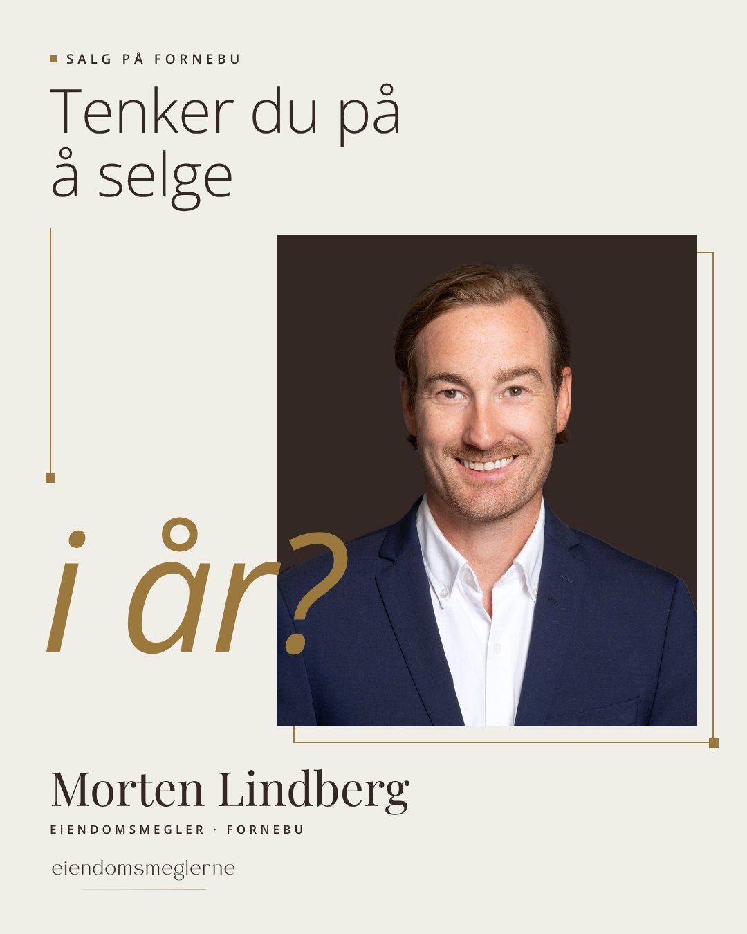 Annonse i Morten Lindbergs navn til boligeiere på Fornebu