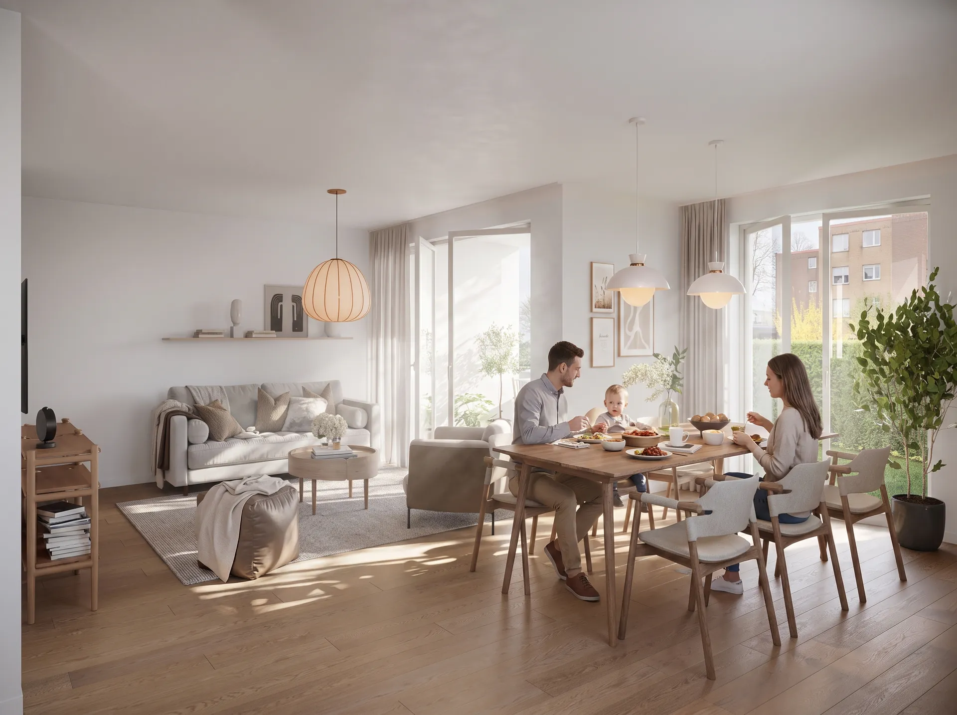 Wohnbereich einer Erdgeschosswohnung von THE BWS 59