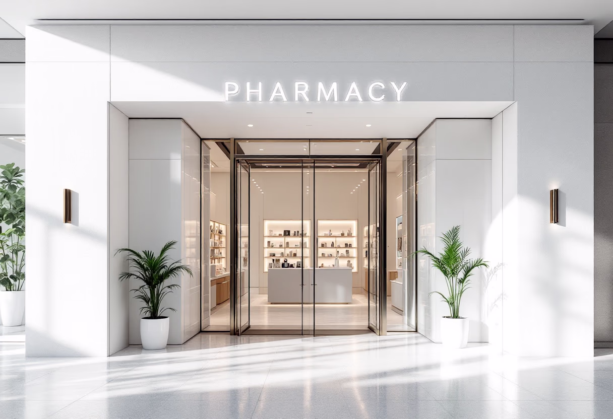 image of pharmacy building for a pharmacy